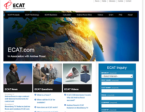 Screenshot of ECAT website, captured on Nov 19, 2011
